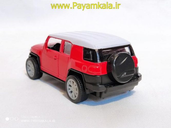 ماشین فلزی موزیکال-چراغدار (TOYOTA FJ CRUISER BY TIAN DU) قرمز (1:32)