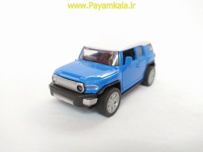 ماشین فلزی موزیکال-چراغدار (TOYOTA FJ CRUISER BY TIAN DU) آبی (1:32)