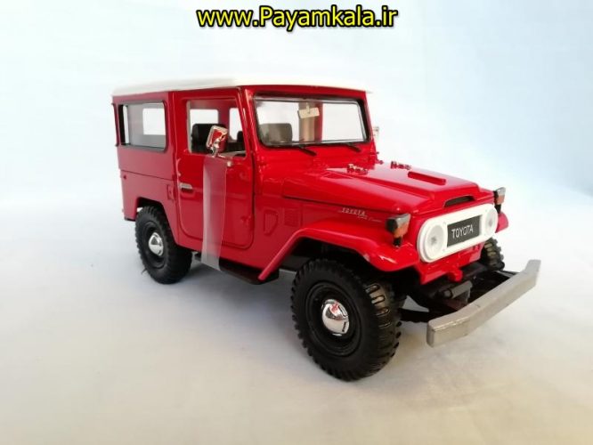 ماکت ماشین فلزی تویوتا اف جی کروزر 1:24 (TOYOTA FJ40 BY MOTORMAX) سری پلاتینوم