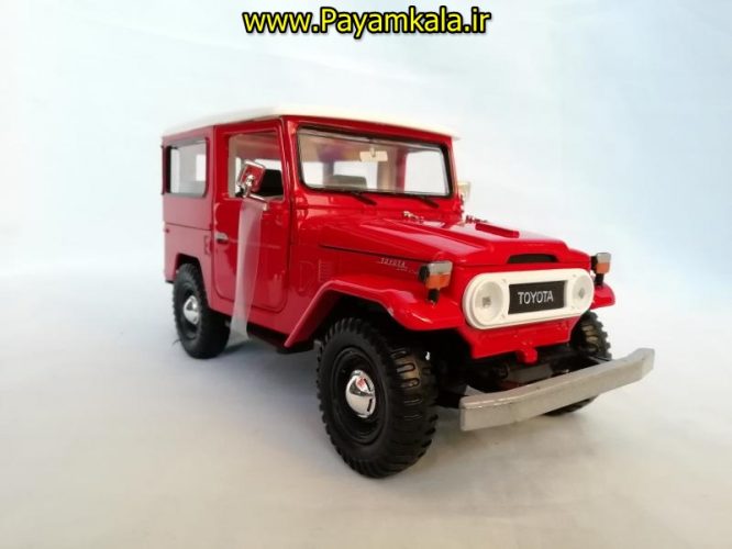 ماکت ماشین فلزی تویوتا اف جی کروزر 1:24 (TOYOTA FJ40 BY MOTORMAX) سری پلاتینوم