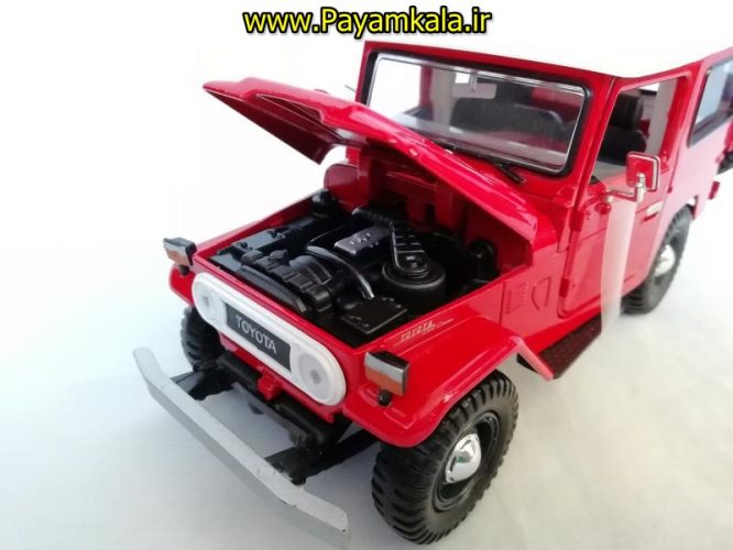 ماکت ماشین فلزی تویوتا اف جی کروزر 1:24 (TOYOTA FJ40 BY MOTORMAX) سری پلاتینوم