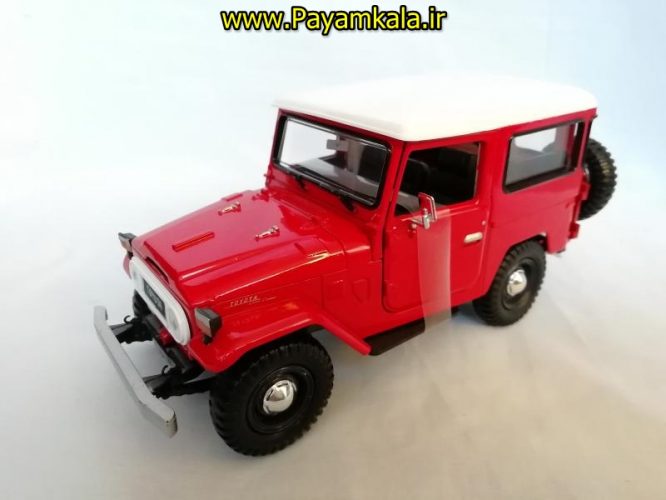 ماکت ماشین فلزی تویوتا اف جی کروزر 1:24 (TOYOTA FJ40 BY MOTORMAX) سری پلاتینوم