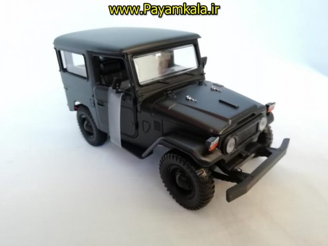 ماکت ماشین فلزی قدیمی تویوتا اف جی کروزر 1:24 (TOYOTA FJ40 BY MOTORMAX) سری پلاتینوم