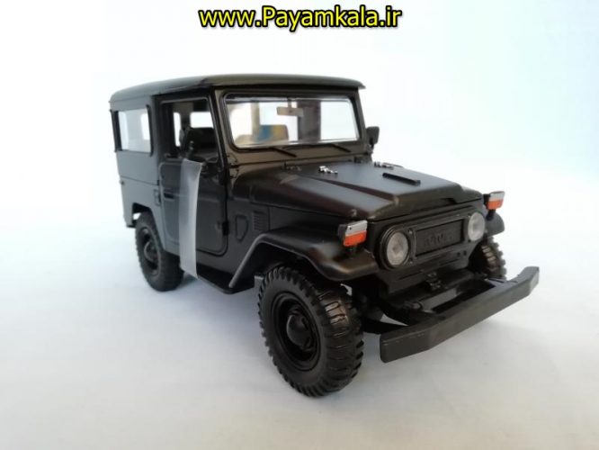 ماکت ماشین فلزی قدیمی تویوتا اف جی کروزر 1:24 (TOYOTA FJ40 BY MOTORMAX) سری پلاتینوم