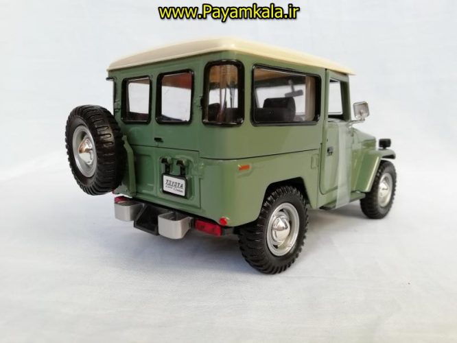 ماکت ماشین فلزی قدیمی تویوتا اف جی کروزر 1:24 (TOYOTA FJ40 BY MOTORMAX) سری پلاتینوم