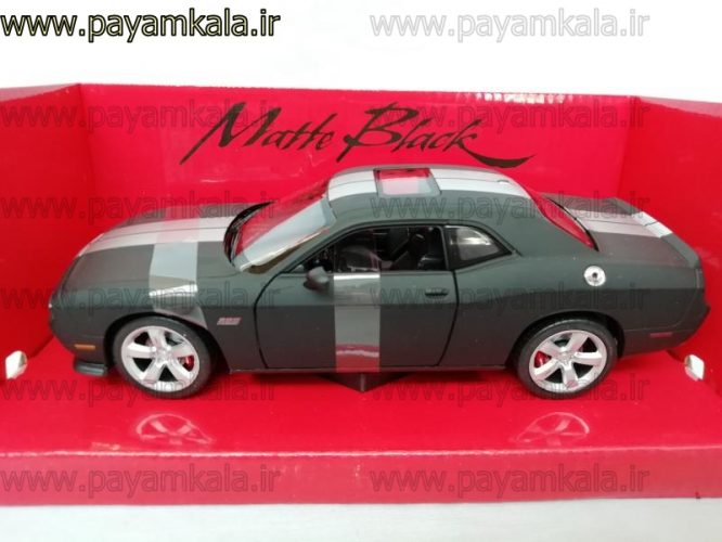 ماشین فلزی دوج چلنجر 1:24 (2012 DODGE CHALLENGER SRT BY WELLY) کربنی