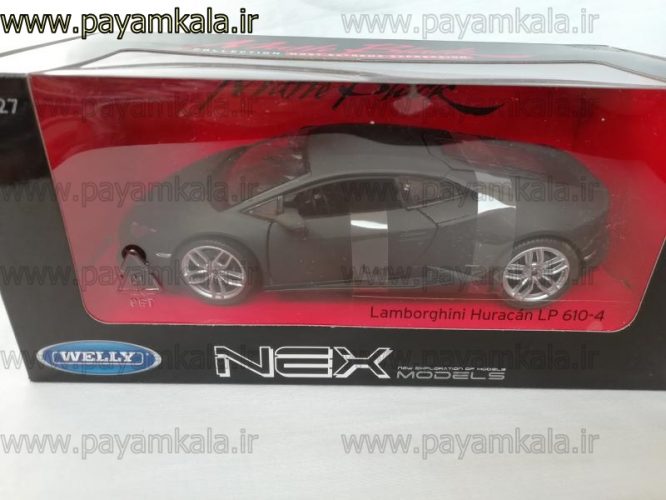 ماشین فلزی لامبورگینی هوراکان 1:24 (LAMBORGHINI HURACAN LP 610-4 BY WELLY) کربنی