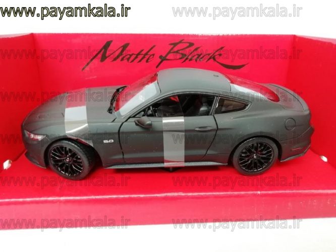 ماشین فلزی فورد موستانگ 1:24 (2015 FORD MUSTANG GT BY WELLY) کربنی