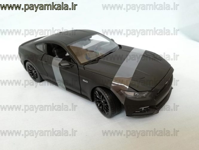 ماشین فلزی فورد موستانگ 1:24 (2015 FORD MUSTANG GT BY WELLY) کربنی