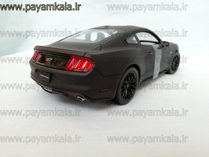 ماشین فلزی فورد موستانگ 1:24 (2015 FORD MUSTANG GT BY WELLY) کربنی