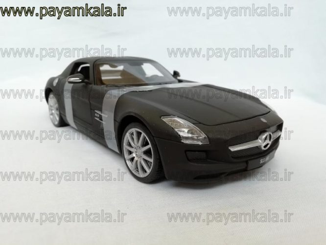 ماشین فلزی مرسدس بنز 1:24 (MERCEDES-BENZ SLS AMG BY WELLY) کربنی