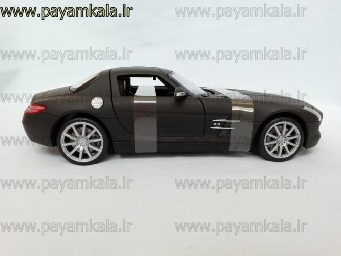 ماشین فلزی مرسدس بنز 1:24 (MERCEDES-BENZ SLS AMG BY WELLY) کربنی