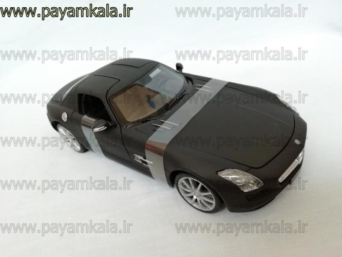 ماشین فلزی مرسدس بنز 1:24 (MERCEDES-BENZ SLS AMG BY WELLY) کربنی