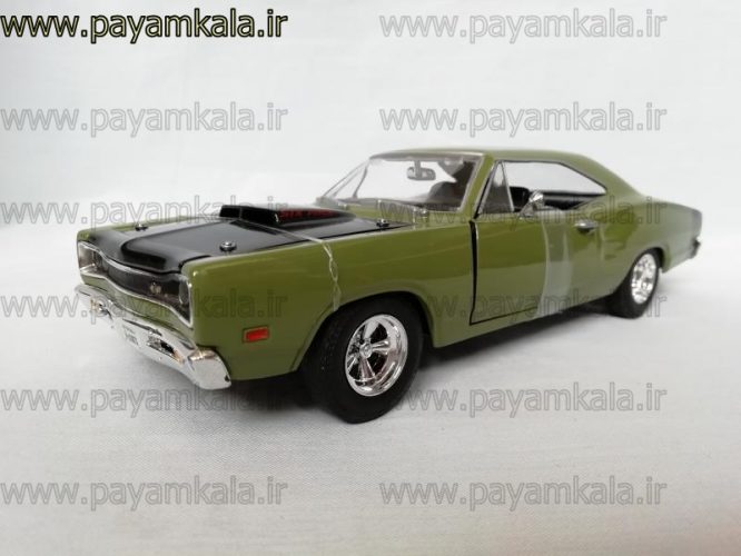 ماشین فلزی دوج کورنت 1:24 (DODGE CORENT SUPER BEE BY MOTORMAX 1969) سبز