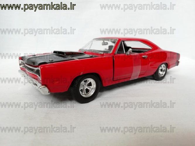 ماشین فلزی دوج کورنت 1:24 (DODGE CORENT SUPER BEE BY MOTORMAX 1969) قرمز