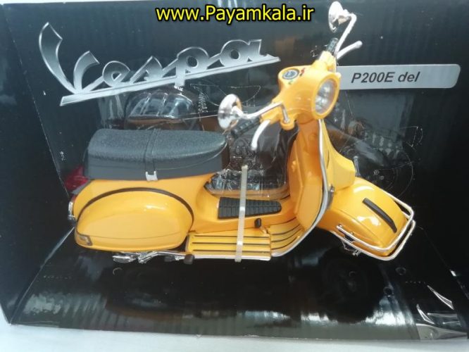 ماکت فلزی موتورسیکلت وسپا (VESPA P200E DEL BY NEWRAY 1:12)