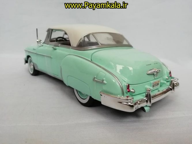 ماشین فلزی شورلت بل ایر(1:24) ( 1950 CHEVY BEL AIR) سبز کم رنگ