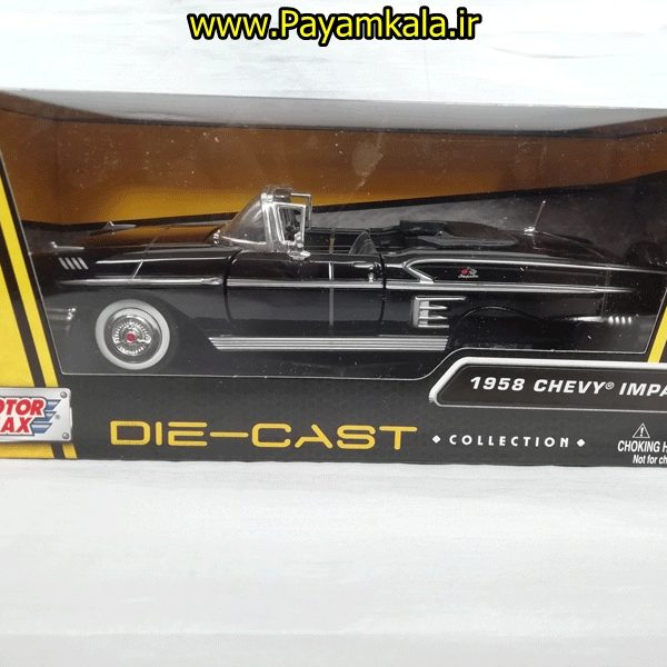 ماشین فلزی شورلت ایمپالا (1:24) (1958 CHEVY IMPALA) مشکی