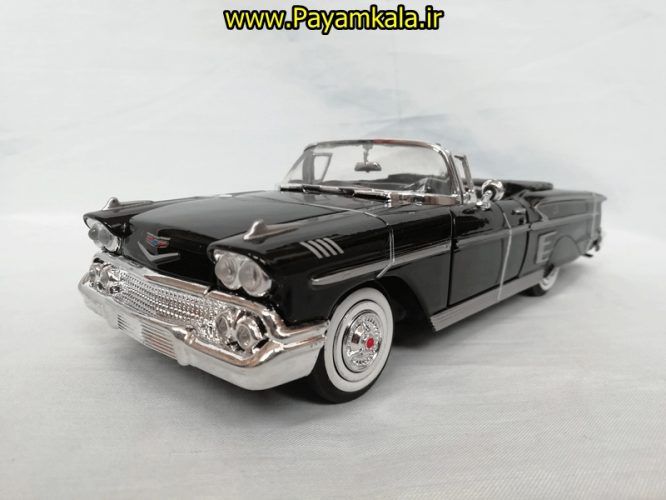 ماشین فلزی شورلت ایمپالا (1:24) (1958 CHEVY IMPALA) مشکی