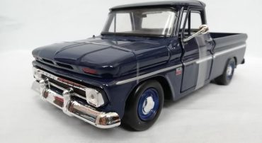 ماشین فلزی وانت شورلت (1:24)(CHEVY PICKUP FLEETSIDE 1966) سرمه ای