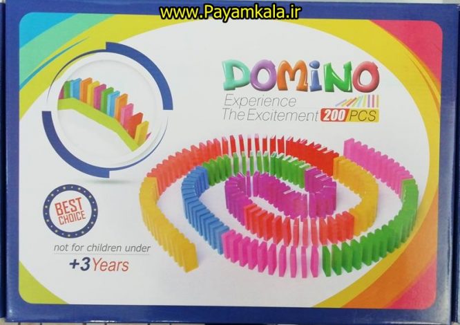 اسباب بازی دومینو 200 تکه رنگی (DOMINO) پرشین