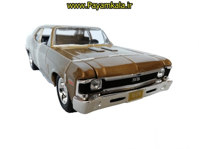 ماکت نوا بزرگ (1:24) (1970 CHEVROLET NOVA SS BY MAISTO) (بژ)