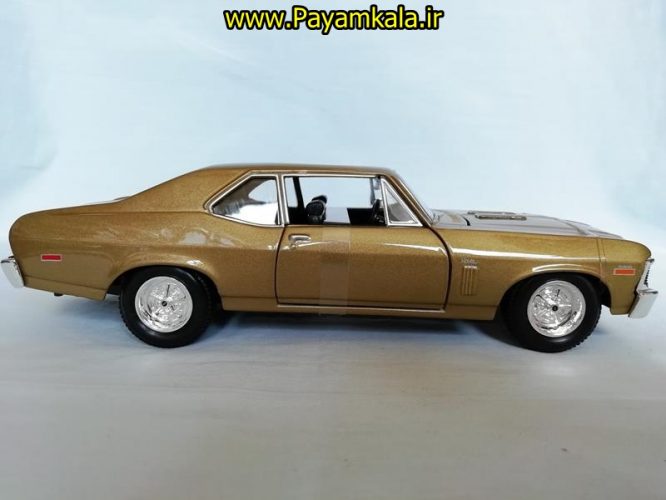 ماکت نوا بزرگ (1:24) (1970 CHEVROLET NOVA SS BY MAISTO) (بژ)