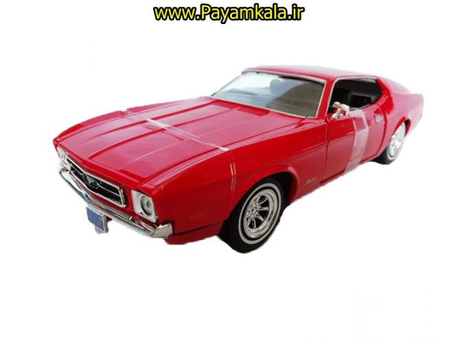 ماشین فلزی فورد موستانگ (1:24) (FORD MUSTANG SPORTSROOF 1971 MOTORMAX) قرمز