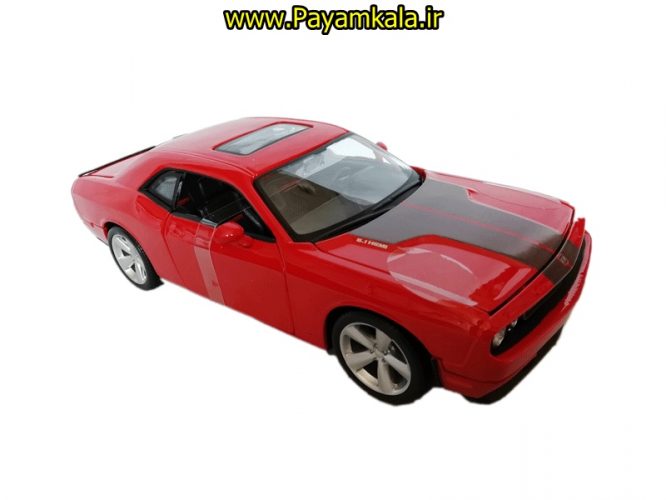 ماشین فلزی دوج چلنجر بزرگ (1:24) (2008 DODGE CHALLENGER SRT8) (نارنجی)