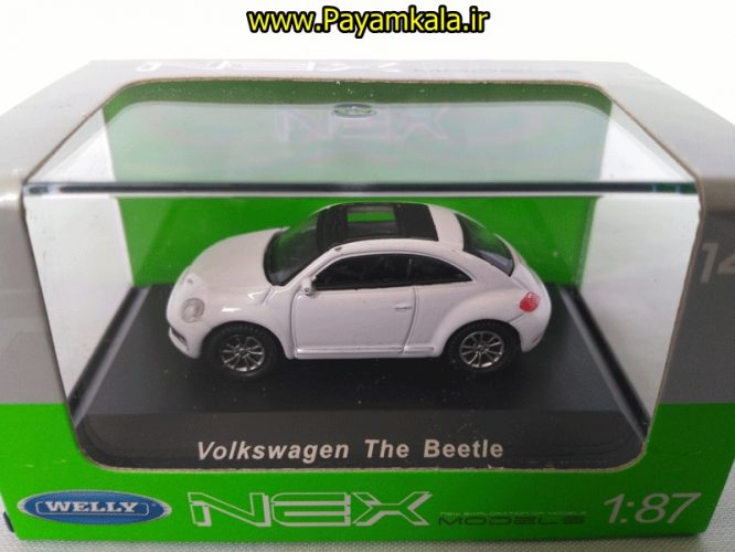 ماکت مینیاتوری فولکس (1:87)(VOLKSWAGEN The Beetle BY WELLY) سفید