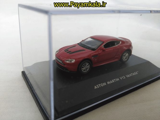 ماکت مینیاتوری استون مارتین(ASTON MARTIN V12 VANTAGE BY WELLY)(1:87)قرمز