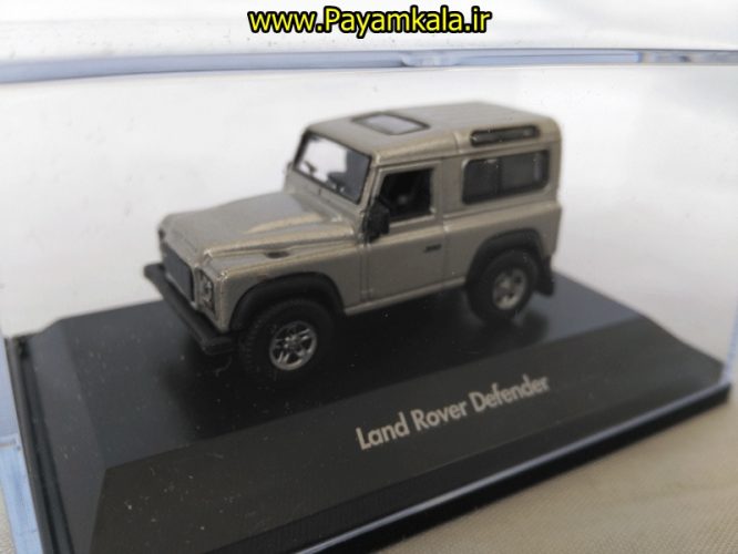 ماکت مینیاتوری لندرور دیفندر (Land Rover Defender BY WELLY)(1:87) نقره ای