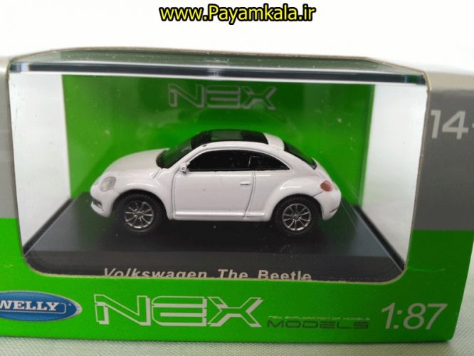 ماکت مینیاتوری فولکس (1:87)(VOLKSWAGEN The Beetle BY WELLY) سفید