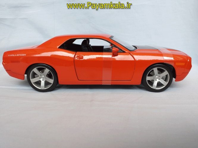 ماکت فلزی دوج چلنجر بزرگ (1:18) (DODGE CHALLENGER BY MAISTO PREMIEREEDITION) نارنجی