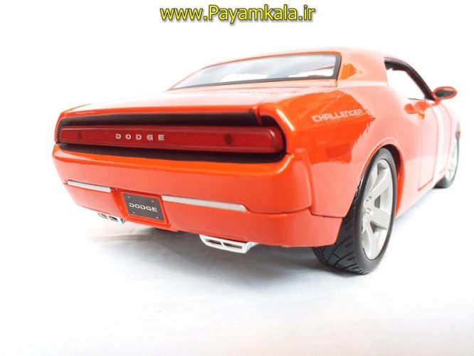 ماکت فلزی دوج چلنجر بزرگ (1:18) (DODGE CHALLENGER BY MAISTO PREMIEREEDITION) نارنجی