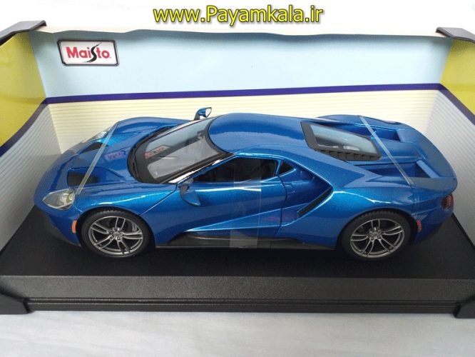 ماکت فورد GT بزرگ (FORD GT 2017 BY MAISTO) (1:18) آبی