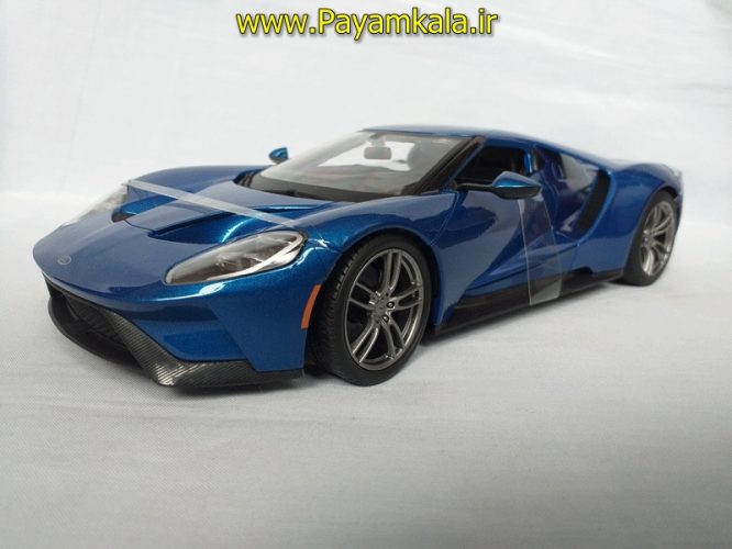 ماکت فورد GT بزرگ (FORD GT 2017 BY MAISTO) (1:18) آبی