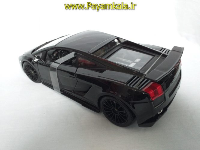 ماکت لامبورگینی بزرگ (LAMBORGHINI GALLARDO SUPERLEGGERA 2007 BY MAISTO) (1:18) مشکی