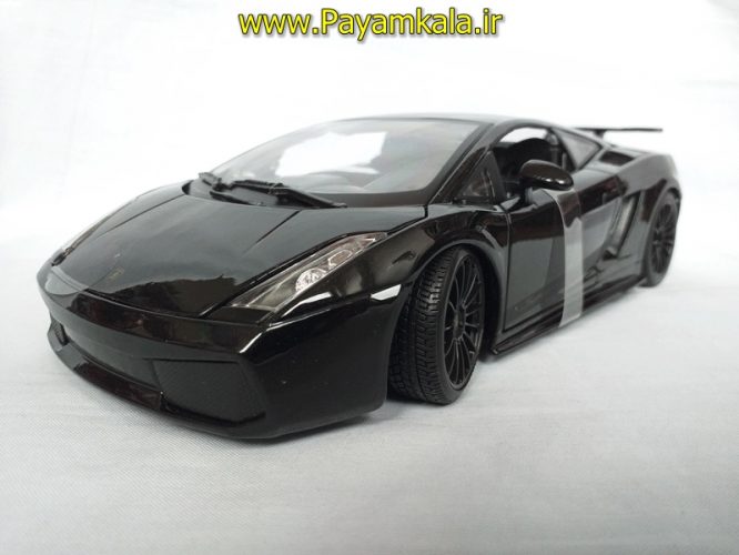 ماکت لامبورگینی بزرگ (LAMBORGHINI GALLARDO SUPERLEGGERA 2007 BY MAISTO) (1:18) مشکی