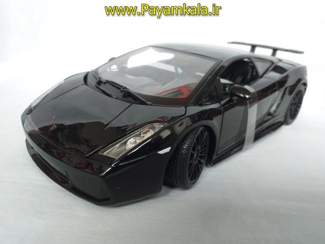 ماکت لامبورگینی بزرگ (LAMBORGHINI GALLARDO SUPERLEGGERA 2007 BY MAISTO) (1:18) مشکی