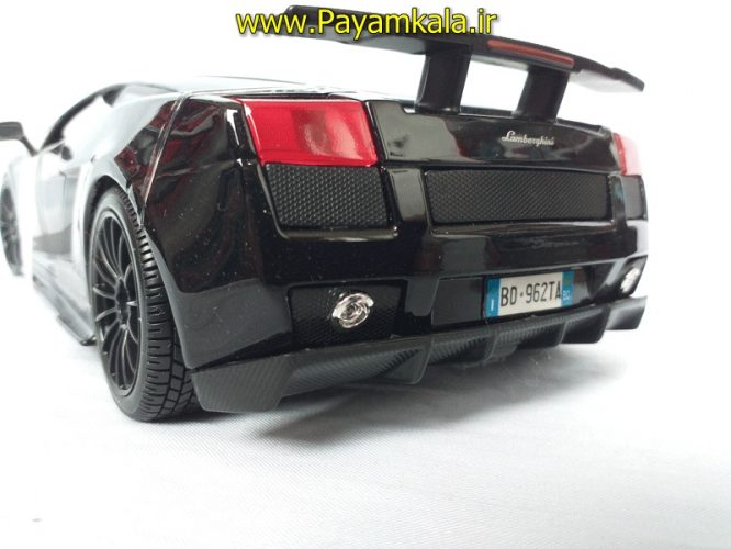 ماکت لامبورگینی بزرگ (LAMBORGHINI GALLARDO SUPERLEGGERA 2007 BY MAISTO) (1:18) مشکی