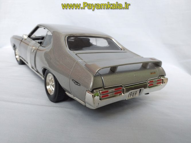 ماکت پونتیاک بزرگ (1:18) نقره ای (PONTIAC GTO JUDGE 1969 BY MOTORMAX)