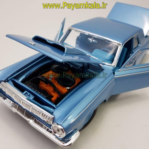 ماشین فلزی شورلت بل ایر(1:18) ( Chevrolet Bel Air 1962) آبی رویال