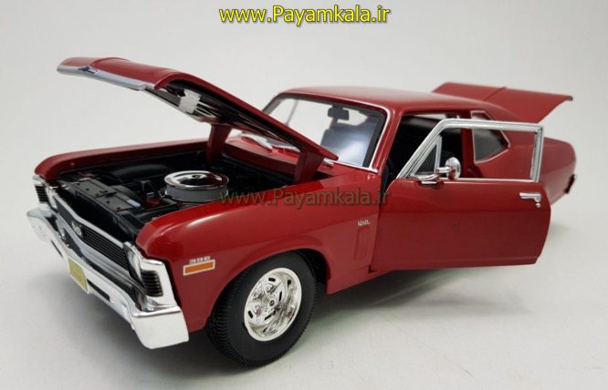 ماکت فلزی شورلت نوا بزررگ (CHevrolet Nova SS Maisto) )(1:18)قرمز