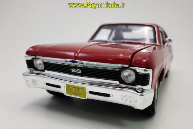 ماکت فلزی شورلت نوا بزررگ (CHevrolet Nova SS Maisto) )(1:18)قرمز