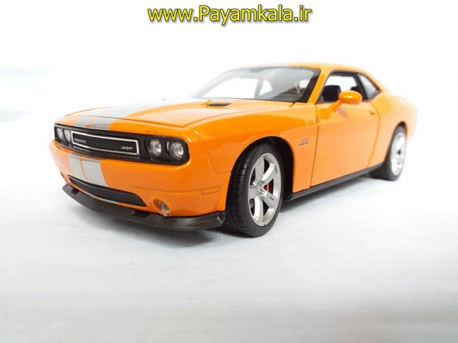 ماشین فلزی دوج چلنجر بزرگ (1:24) (Dodge challenger SRT 2012 ) نارنجی