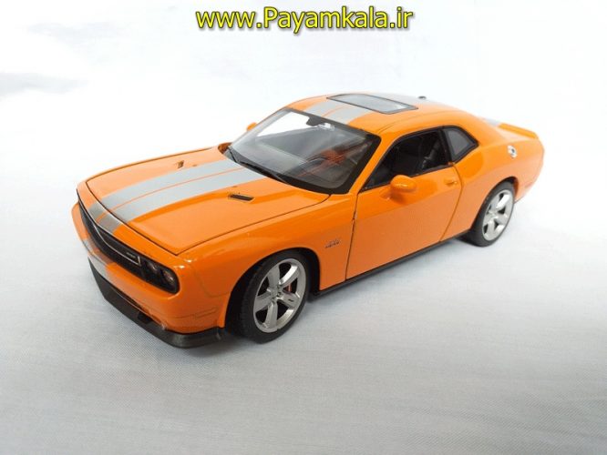 ماشین فلزی دوج چلنجر بزرگ (1:24) (Dodge challenger SRT 2012 ) نارنجی