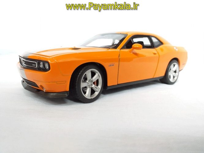 ماشین فلزی دوج چلنجر بزرگ (1:24) (Dodge challenger SRT 2012 ) نارنجی