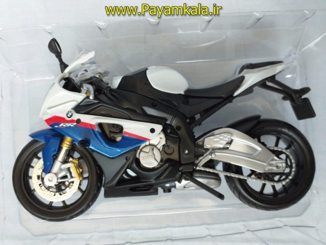 (سایز بزرگ) ماکت فلزی موتورسیکلت ب ام و (BMW S 1000RR BY MAISTO)(1/12)