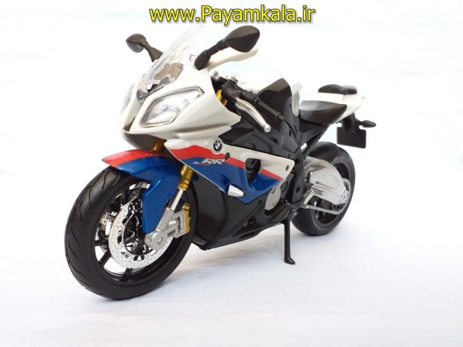 (سایز بزرگ) ماکت فلزی موتورسیکلت ب ام و (BMW S 1000RR BY MAISTO)(1/12)